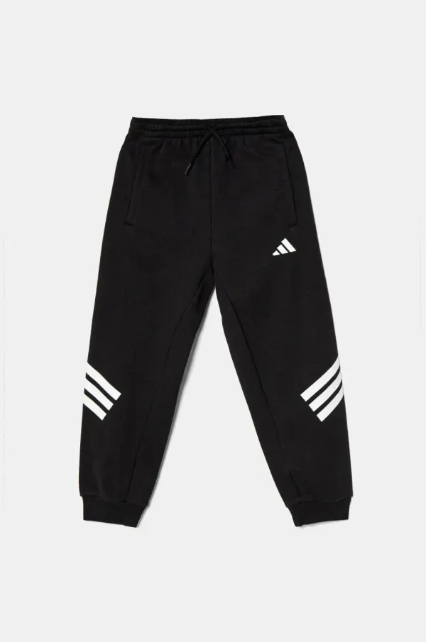 adidas Dječji donji dio trenirke adidas boja: crna, s tiskom, JD1298