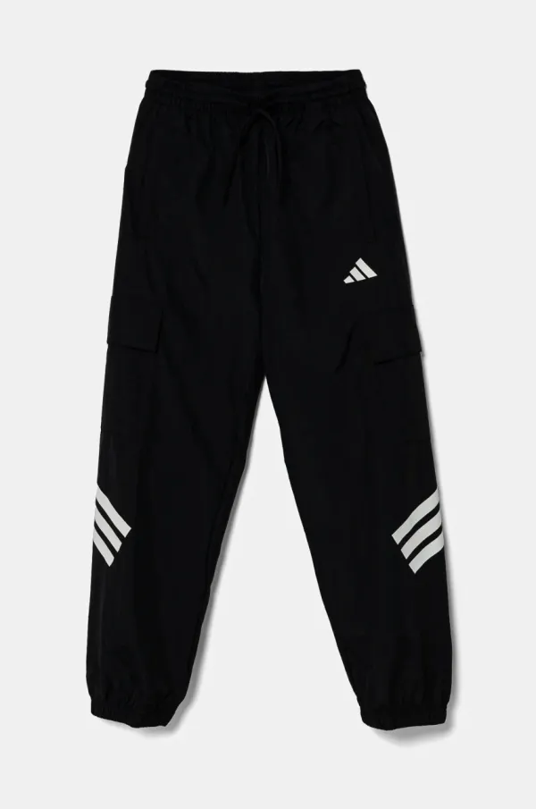 adidas Dječji donji dio trenirke adidas boja: crna, s tiskom, JJ4780