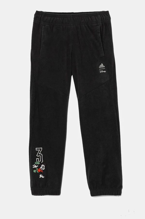 adidas Dječji donji dio trenirke adidas LK DY MM WI PNT boja: siva, s aplikacijom, IV9626