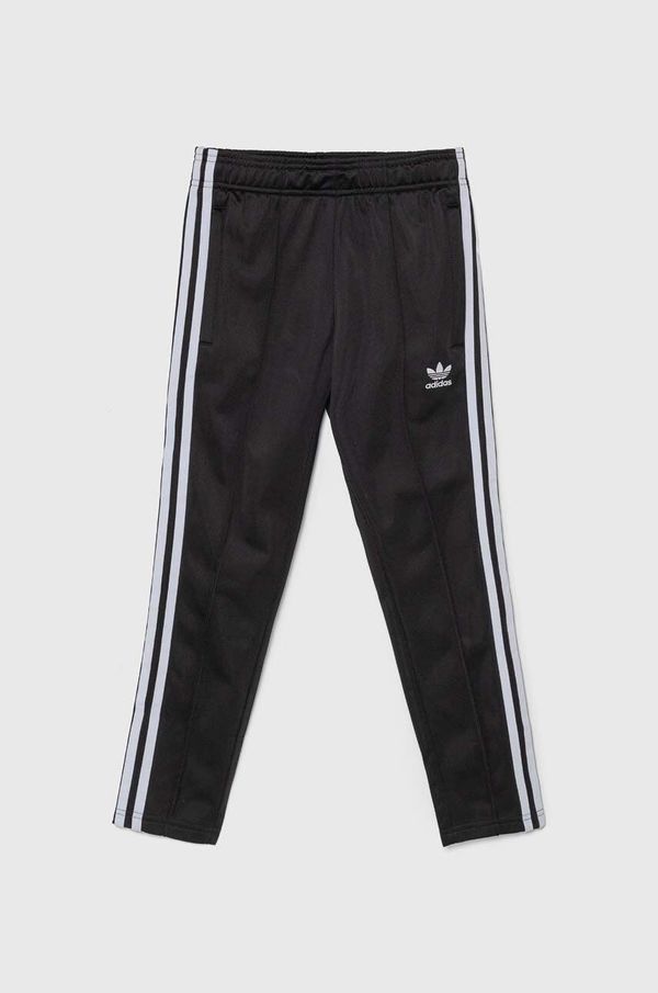 adidas Originals Dječji donji dio trenirke adidas Originals SST TP OPEN HEM boja: crna, s aplikacijom, IY9793