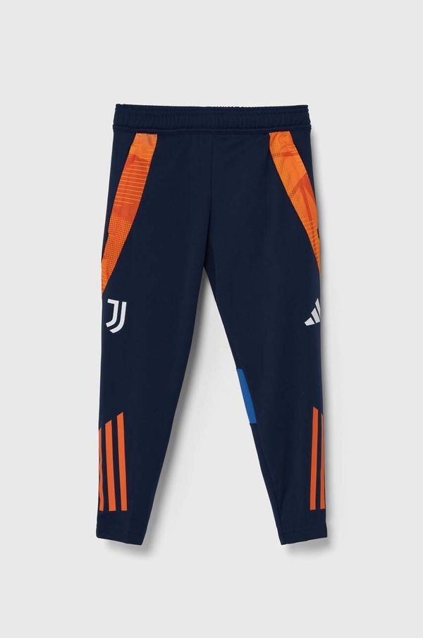 adidas Performance Dječji donji dio trenirke adidas Performance JUVE TR PNTY boja: tamno plava, s uzorkom, IS5818