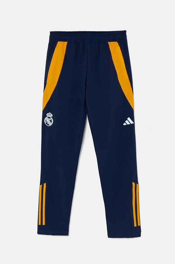 adidas Performance Dječji donji dio trenirke adidas Performance REAL PRE PNT boja: tamno plava, s uzorkom, IT5149