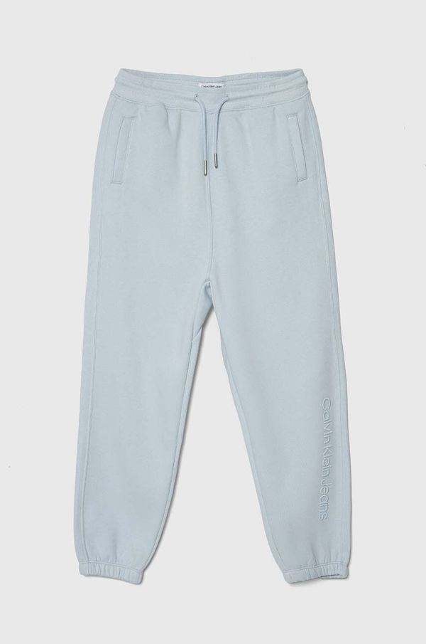 Calvin Klein Jeans Dječji donji dio trenirke Calvin Klein Jeans s aplikacijom