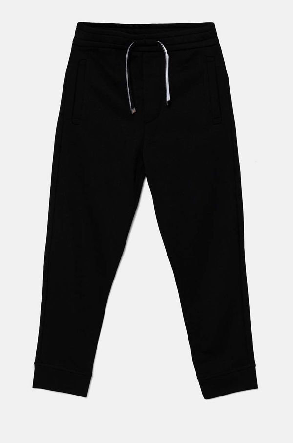 Emporio Armani Dječji donji dio trenirke Emporio Armani boja: crna, bez uzorka, 8N4PS9 1JRIZ