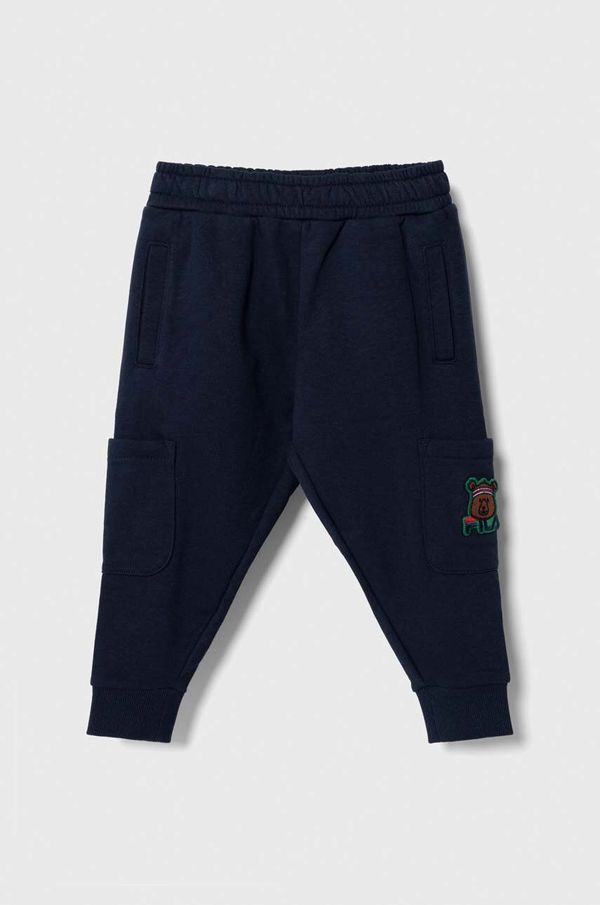 Fila Dječji donji dio trenirke Fila TETENBUELL track pants boja: tamno plava, s aplikacijom