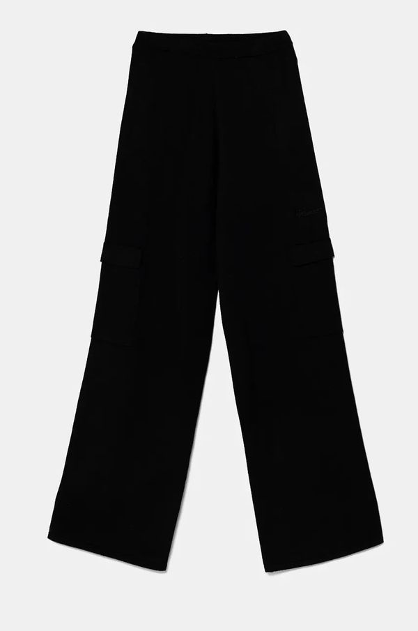 Guess Dječji donji dio trenirke Guess boja: crna, bez uzorka, J4BB08 Z2V42