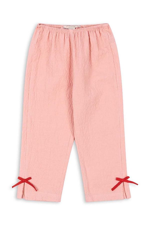 Konges Sløjd Dječji donji dio trenirke Konges Sløjd AVA PANTS GOTS boja: ružičasta, bez uzorka, KS101764