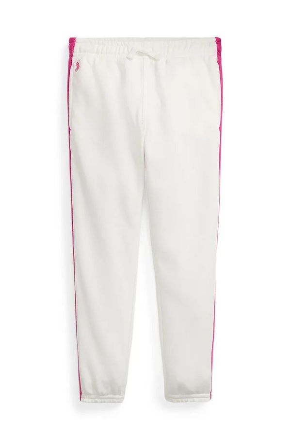 Polo Ralph Lauren Dječji donji dio trenirke Polo Ralph Lauren boja: bijela, bez uzorka, 312957361001
