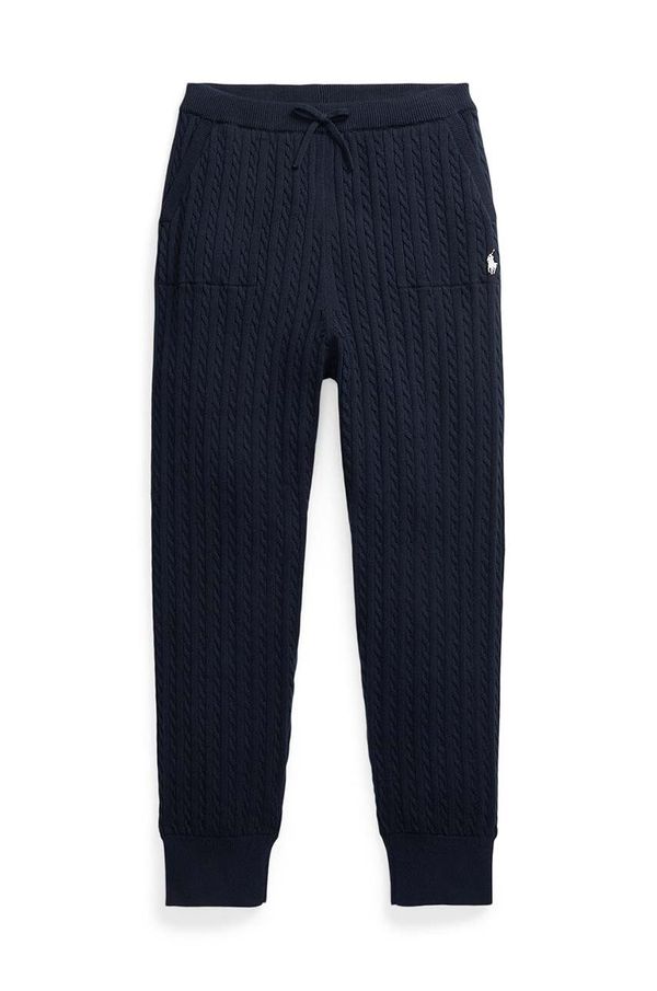 Polo Ralph Lauren Dječji donji dio trenirke Polo Ralph Lauren boja: tamno plava, bez uzorka, 313950776001