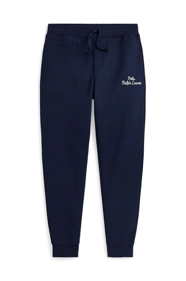 Polo Ralph Lauren Dječji donji dio trenirke Polo Ralph Lauren boja: tamno plava, bez uzorka, 323954960001