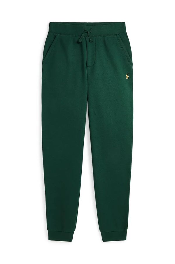 Polo Ralph Lauren Dječji donji dio trenirke Polo Ralph Lauren boja: zelena, bez uzorka, 323953026001