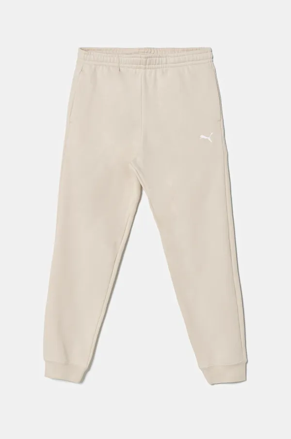 Puma Dječji donji dio trenirke Puma ESS Sweatpants CL FL boja: bež, bez uzorka, 684898