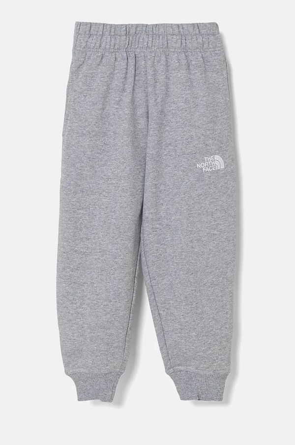 The North Face Dječji donji dio trenirke The North Face ESSENTIAL OVERSIZED JOGGERS boja: siva, melanž, NF0A89HUDYX1
