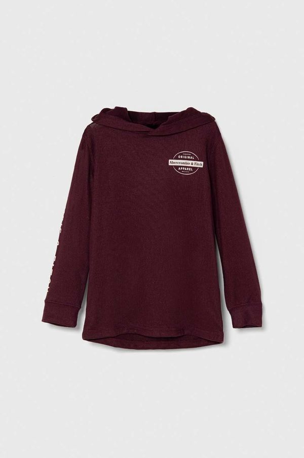 Abercrombie & Fitch Dječji džemper Abercrombie & Fitch boja: bordo, lagani