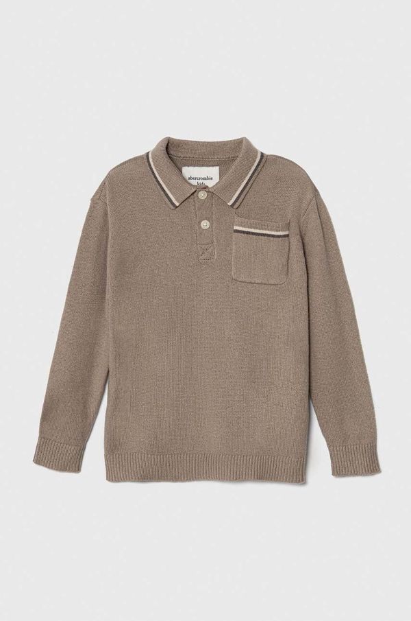 Abercrombie & Fitch Dječji džemper Abercrombie & Fitch boja: smeđa, lagani