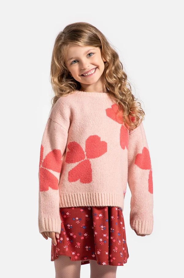 Coccodrillo Dječji džemper Coccodrillo boja: ružičasta, HEARTS GIRL KIDS