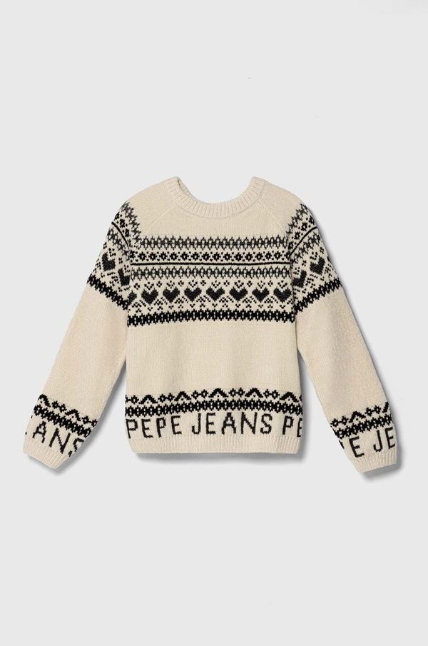 Pepe Jeans Dječji džemper Pepe Jeans boja: bež