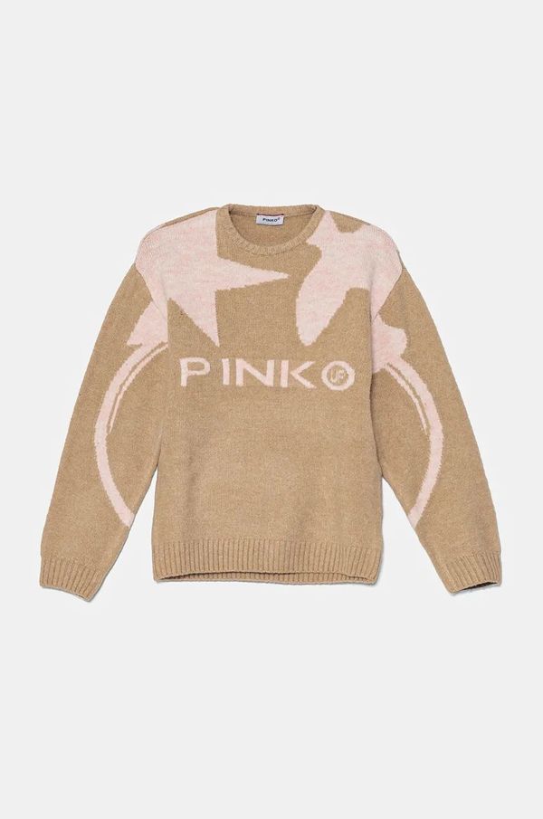Pinko Up Dječji džemper Pinko Up boja: bež, F4PIJGJP079