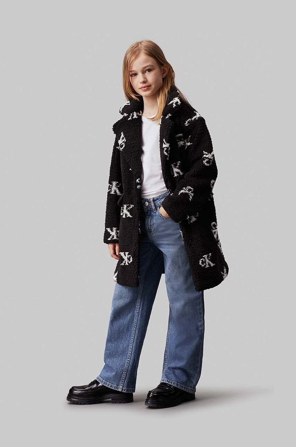 Calvin Klein Jeans Dječji kaput Calvin Klein Jeans boja: crna, IG0IG02594