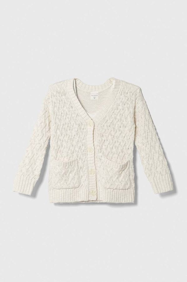 Abercrombie & Fitch Dječji kardigan Abercrombie & Fitch boja: bež