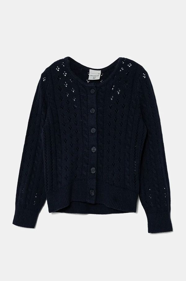 Abercrombie & Fitch Dječji kardigan Abercrombie & Fitch boja: tamno plava, lagani