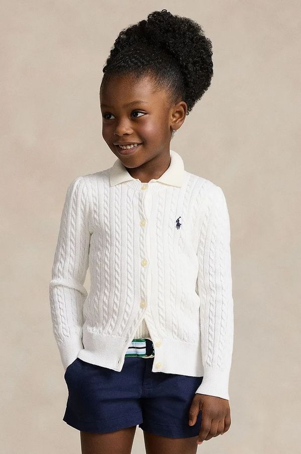 Polo Ralph Lauren Dječji kardigan Polo Ralph Lauren boja: bijela, 312543047064