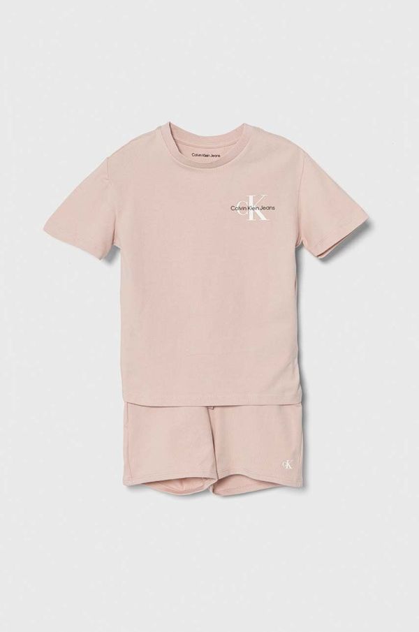 Calvin Klein Jeans Dječji komplet Calvin Klein Jeans boja: ružičasta