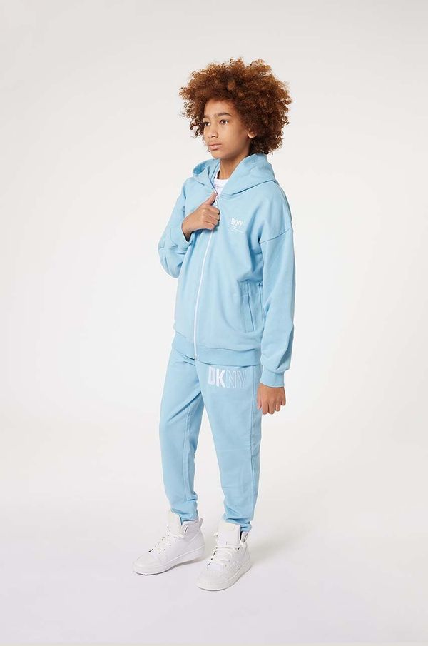 DKNY Dječji pamučni donji dio trenirke Dkny s tiskom