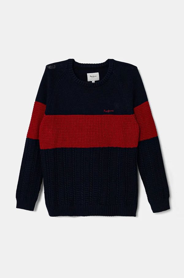 Pepe Jeans Dječji pamučni pulover Pepe Jeans DALMAR boja: crvena, PB701229