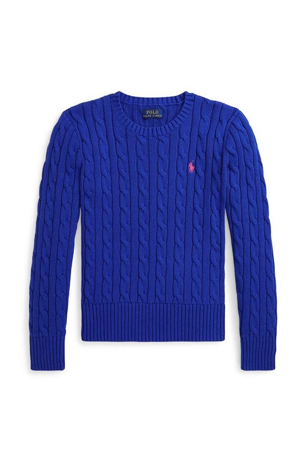 Polo Ralph Lauren Dječji pamučni pulover Polo Ralph Lauren boja: tamno plava, 313901316012