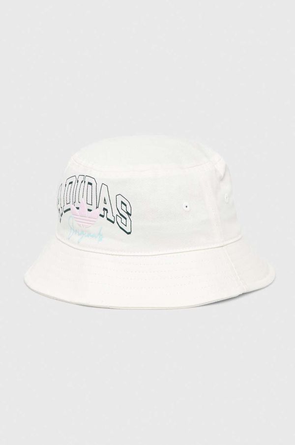 adidas Originals Dječji pamučni šešir adidas Originals boja: bijela, pamučni