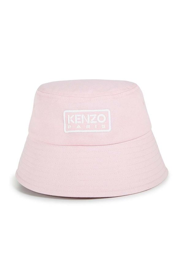 Kenzo kids Dječji pamučni šešir Kenzo Kids boja: ružičasta, pamučni, K60609