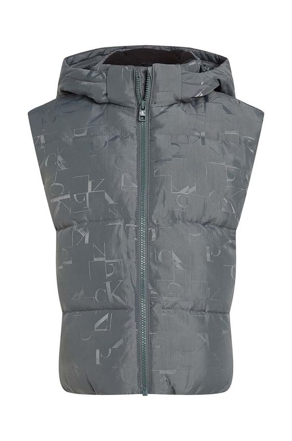 Calvin Klein Jeans Dječji prsluk Calvin Klein Jeans boja: siva, IB0IB02169