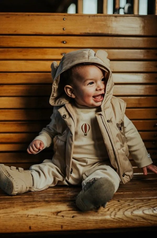 Donsje Dječji prsluk Donsje Luijx Bodywarmer Koala boja: bež, 4084601