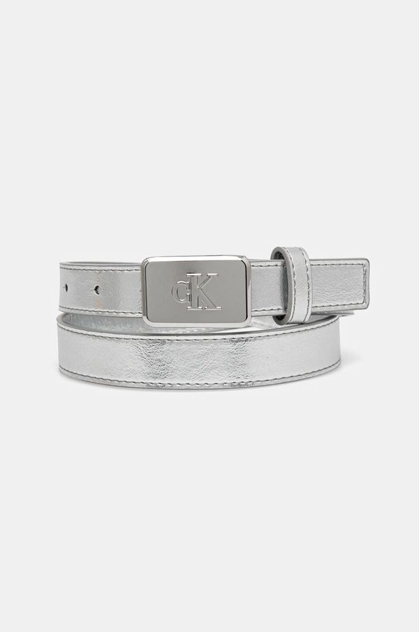Calvin Klein Jeans Dječji remen Calvin Klein Jeans 0 boja: srebrna, IU0IU00666