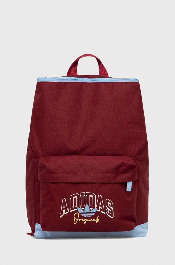 adidas Originals Dječji ruksak adidas Originals boja: bordo, veliki, s tiskom