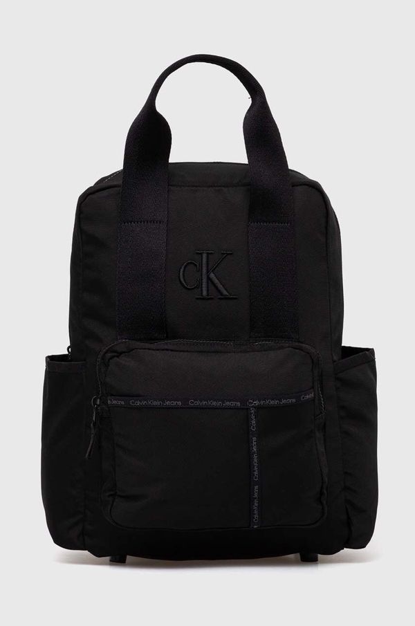 Calvin Klein Jeans Dječji ruksak Calvin Klein Jeans boja: crna, veliki, bez uzorka, IU0IU00648