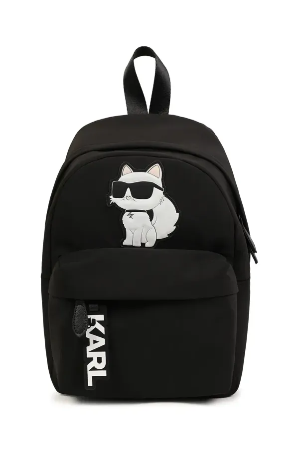 Karl Lagerfeld Dječji ruksak Karl Lagerfeld boja: crna, veliki, s aplikacijom, Z30406