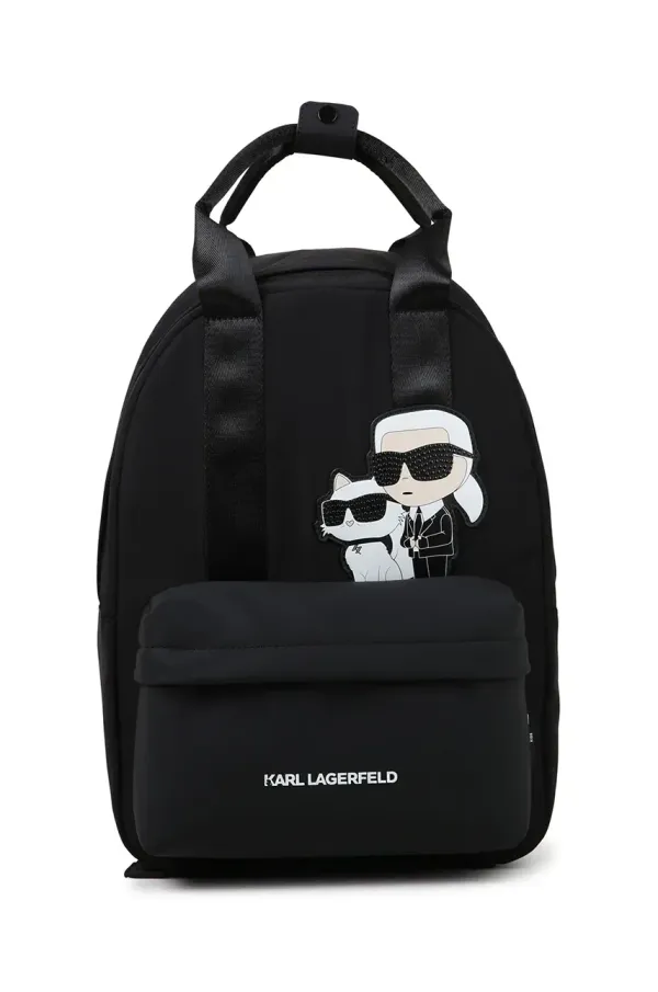 Karl Lagerfeld Dječji ruksak Karl Lagerfeld boja: crna, veliki, s aplikacijom, Z30559