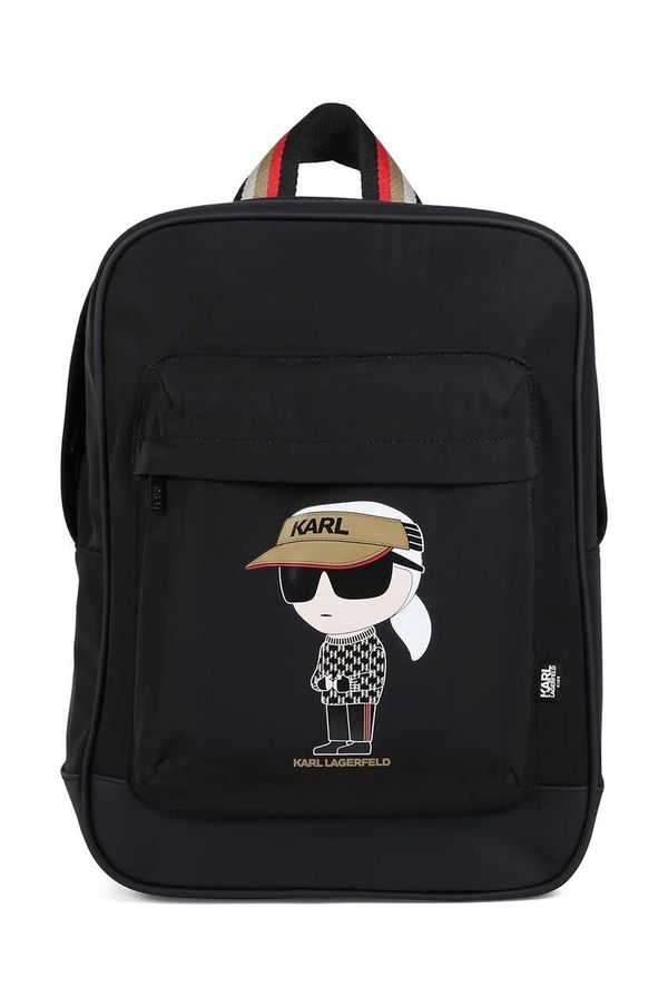 Karl Lagerfeld Dječji ruksak Karl Lagerfeld boja: crna, veliki, s tiskom, Z30350