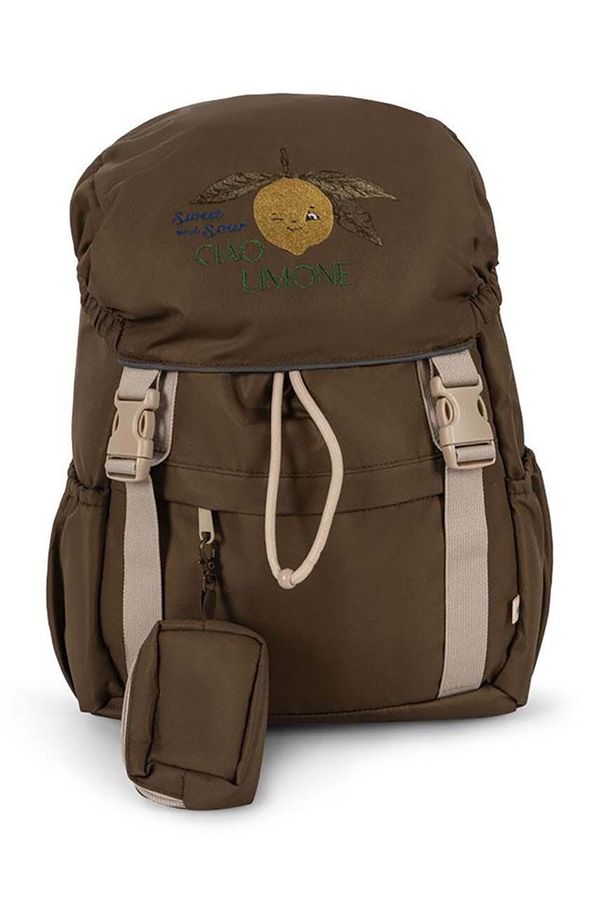 Konges Sløjd Dječji ruksak Konges Sløjd CLOVER SCHOOLBAG boja: bež, veliki, s uzorkom, KS101316