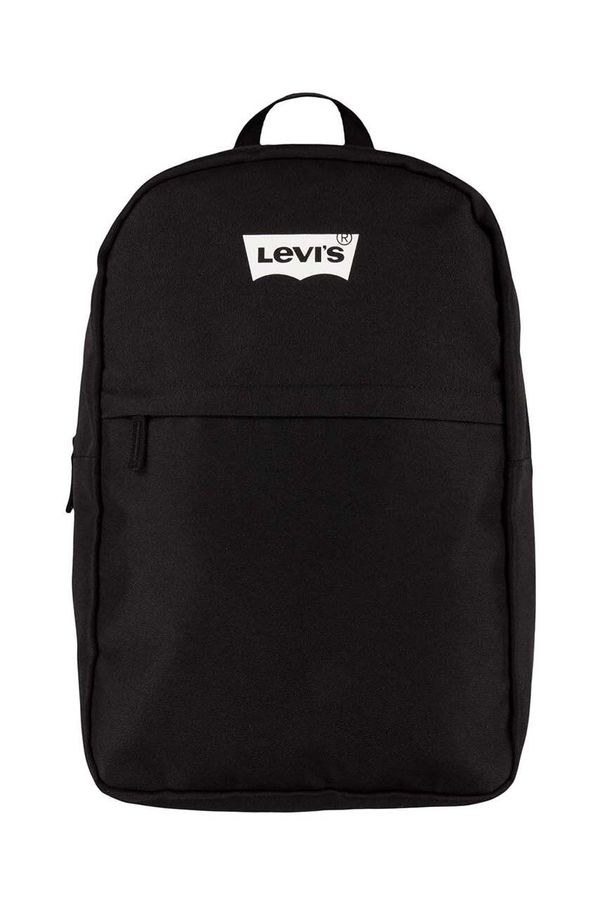 Levi's Dječji ruksak Levi's boja: crna, mali, s tiskom