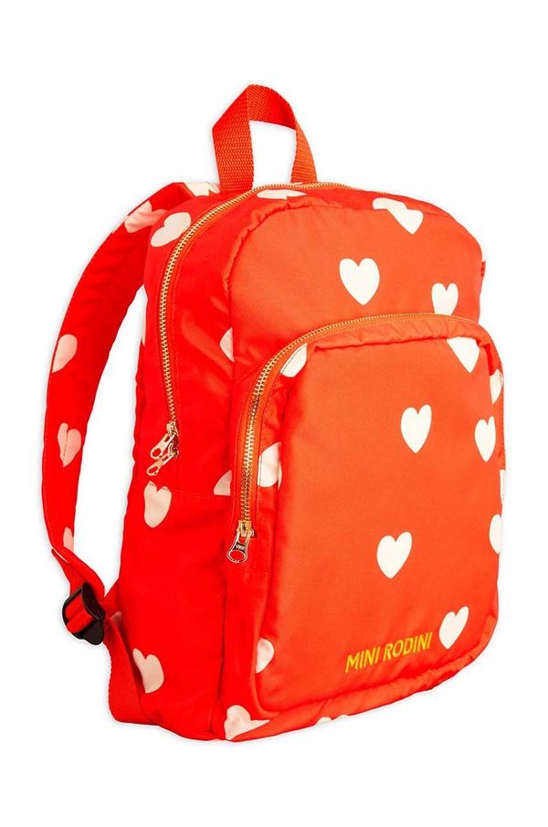 Mini Rodini Dječji ruksak Mini Rodini Hearts boja: crvena, veliki, s uzorkom, 2476010942
