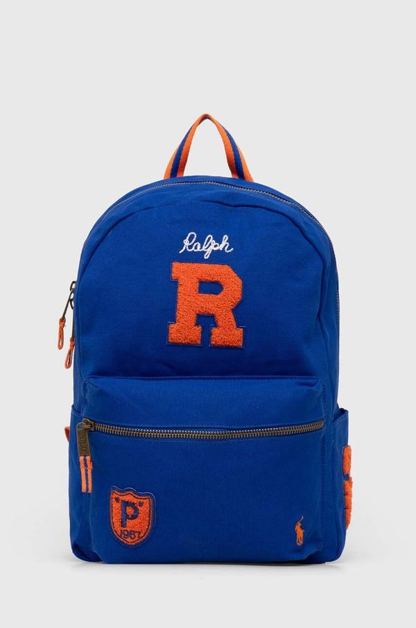 Polo Ralph Lauren Dječji ruksak Polo Ralph Lauren boja: tamno plava, veliki, s aplikacijom