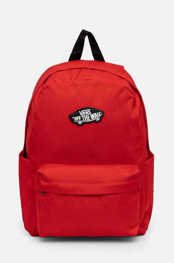 Vans Dječji ruksak Vans Old Skool Grom Backpack boja: crvena, veliki, bez uzorka, VN000H56IZQ1