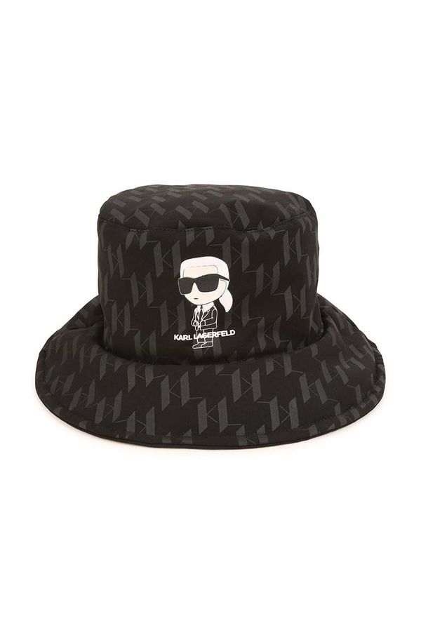 Karl Lagerfeld Dječji šešir Karl Lagerfeld boja: crna