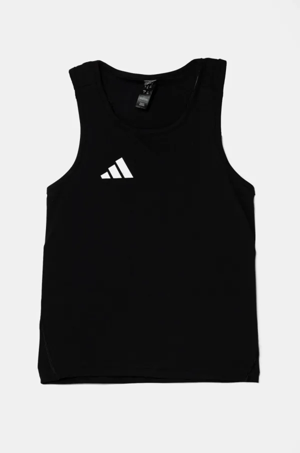 adidas Dječji top adidas boja: crna, s tiskom, IT5061