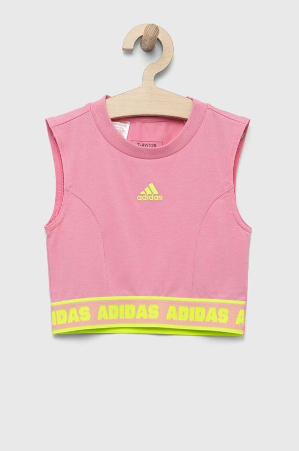 adidas Dječji top adidas JG D TANK boja: ružičasta