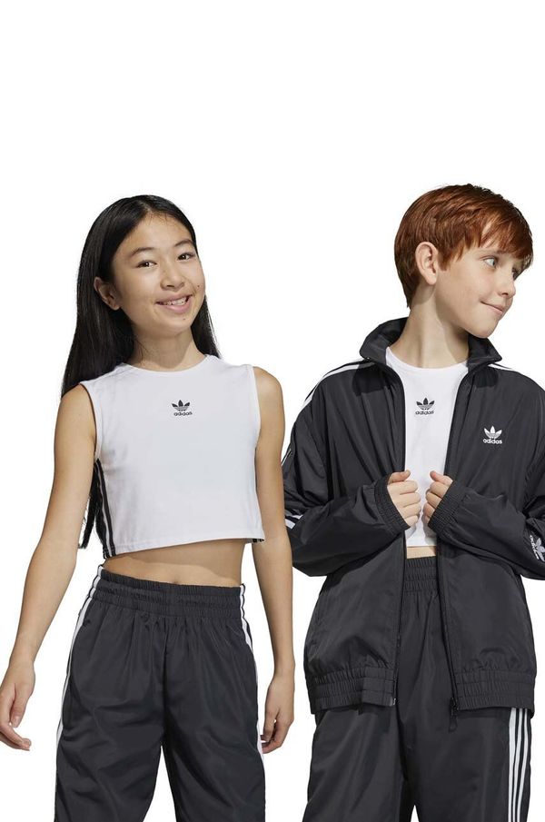 adidas Originals Dječji top adidas Originals boja: bijela, s aplikacijom