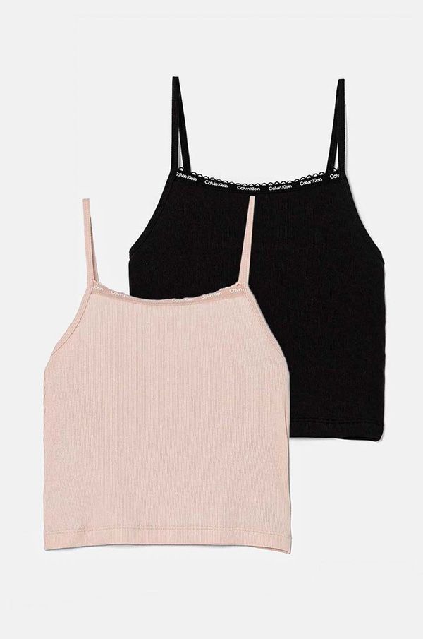 Calvin Klein Underwear Dječji top Calvin Klein Underwear 2-pack boja: ružičasta, G80G800720